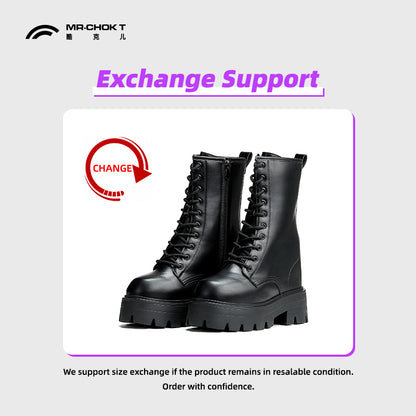 Cosplay Combat Boots · 15cm Platform Lift