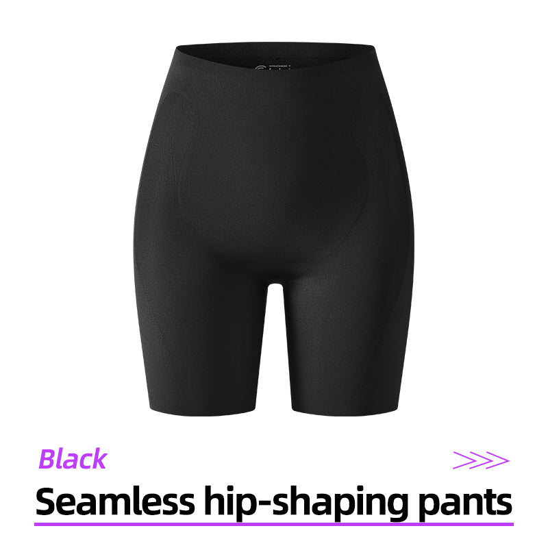 Black Seamless Hip-Shaping Shorts for cosplay innerwear