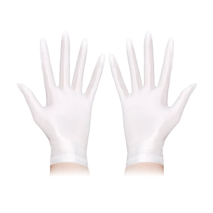Full-Palm Fabric Cosplay Gloves — White