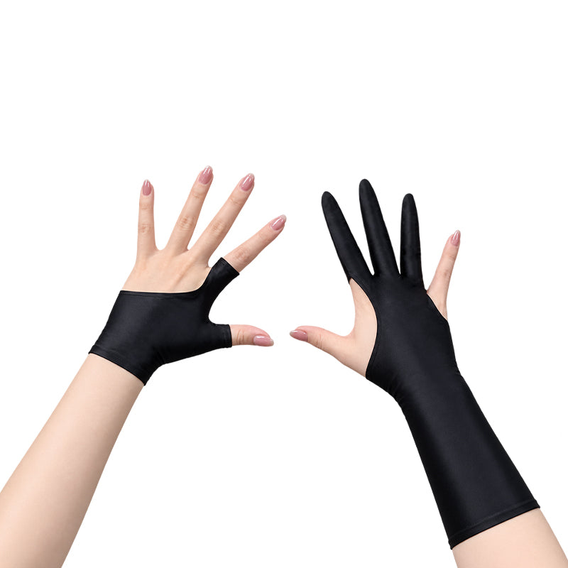 Sun Quan Cosplay Gloves — Black — one pair