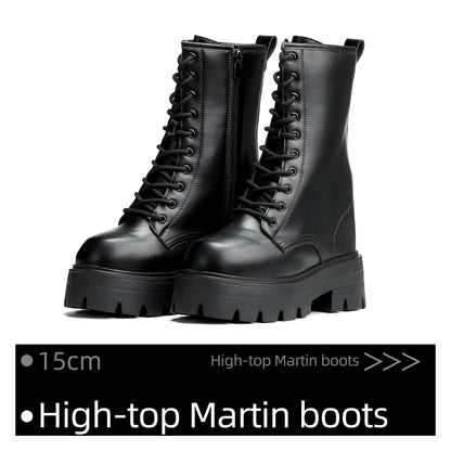 Cosplay Combat Boots · 15cm Platform Lift
