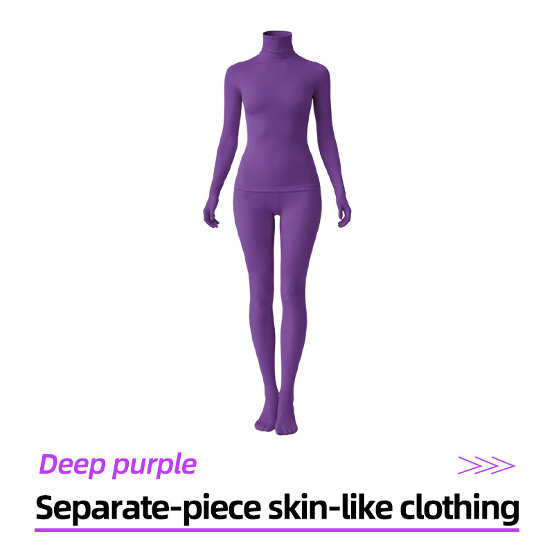 Deep Purple Two-Piece Second-Skin Cosplay Base Layer